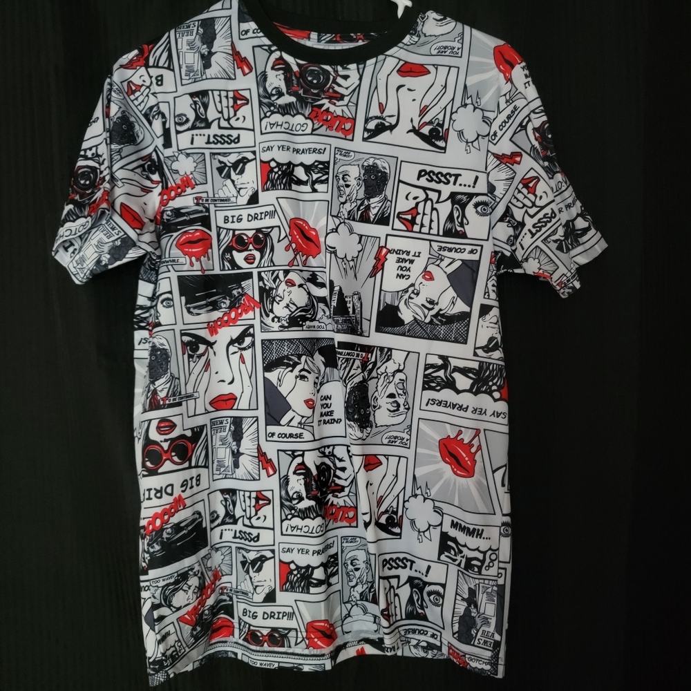 Oh Snap by Drill Clothing comic print tee Size S